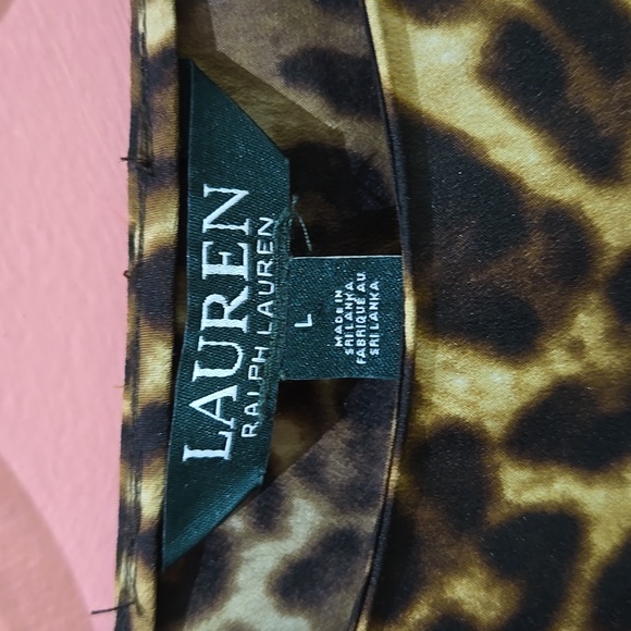 Ralph Lauren animal print tank top size large - Picture 3 of 6